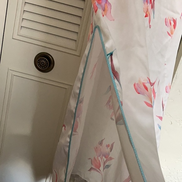 Givenchy intimate Paris VTG 100% polyester long wide robe . USA made - Picture 6 of 8